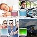 BONBON  Mini Bluetooth Speaker,Wireless Portable Sound Box Subwoofer Speaker with Mic & Colorful LED Light,Support USB/AUX/TF Card/FM Music,White