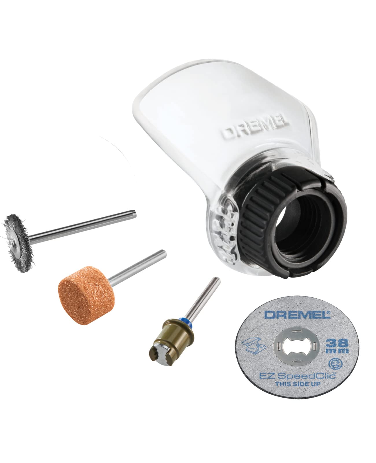 Dremel 550 Comfort Guard Attachment. Rotary Tool Attachment for Increased Cutting, Grinding and Cleaning Comfort.