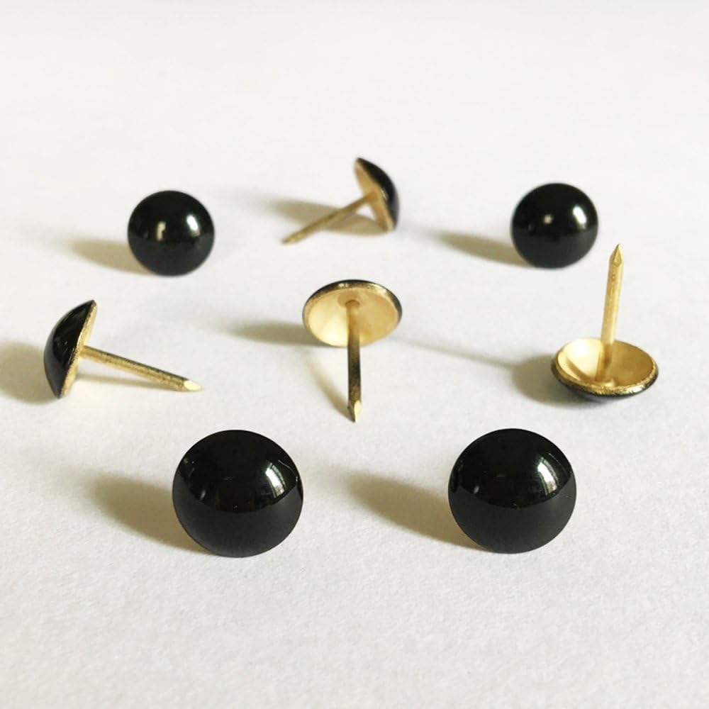 500pcs a lot: D11mmxL17mm Black Painted Color Sofa Upholstery Tacks Wooden Furniture Decorative Tacks Hobnail Thumb Nails Home DIY Upholstery Nails (Black Painted) - Image 4