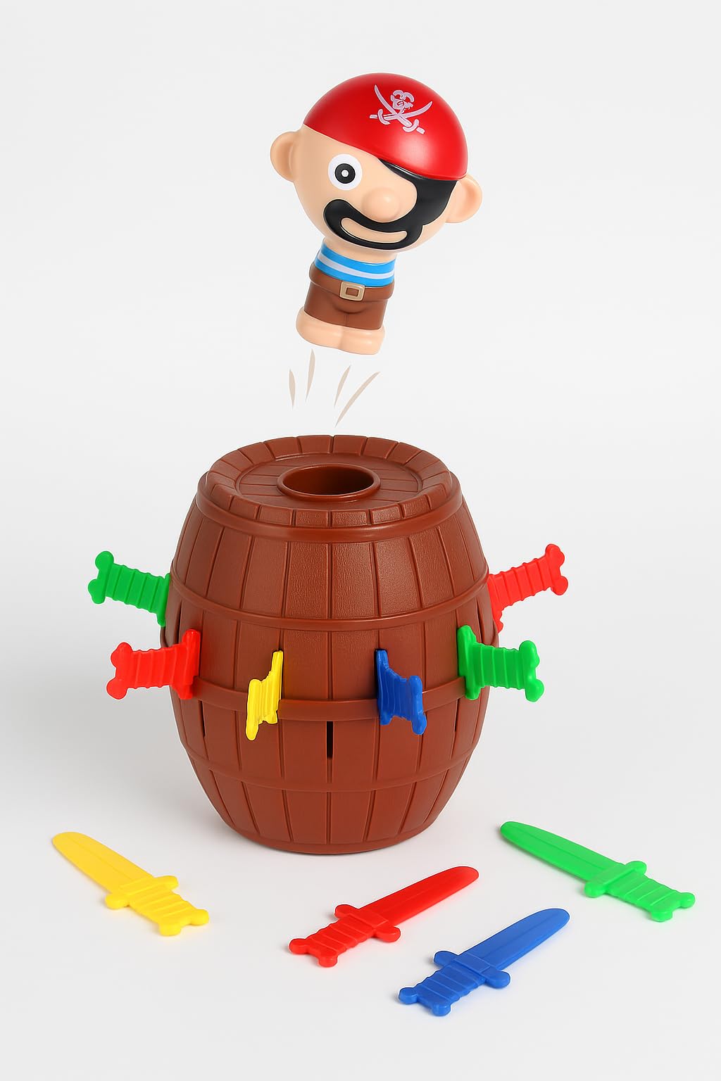 Copper Top Christmas Edition Pirate Barrel Game for Kids | Interactive Surprise Pop-Up Pirate Toy with 24 Colourful Swords | Family Game Night, for Boys & Girls Ages 3+