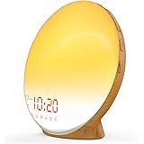 Wake Up Light Sunrise Alarm Clock for Kids, Heavy Sleepers, Bedroom, with Sunrise Simulation, Sleep Aid, Dual Alarms, FM Radi