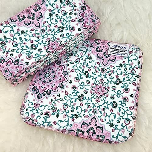 Amazon.com: Garden Wall 12 Pack ECO CLOTH WIPES\/\/100% Cotton ~ Large 8x8\u0026quot; ~ Double Layer\/2 ply ...
