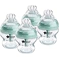 Tommee Tippee Advanced Anti-Colic BPA Free Baby Bottles, Slow Flow Breast-Like Nipple, 5oz, Newborn 0+ Months, Special Design Keeps Air Away from Milk and Baby, Pack of 4