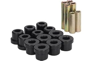 Leaf Spring Bushing Kit, Rear Leaf Spring Bushing Sleeve Kit 102506601 Replacement for Precedent, Material: Metal + Rubber, O