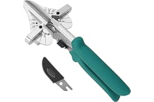 O'SHINE O’Shine Long Handle Miter Shears, Quarter Round Cutting Tool For Molding Wood, 45~135 Multi Angle Shoe Molding Cutters, Trim Cutter Hand Tool For Angular Cutting Moldings Crafting, w/ 1pc Extra Blade