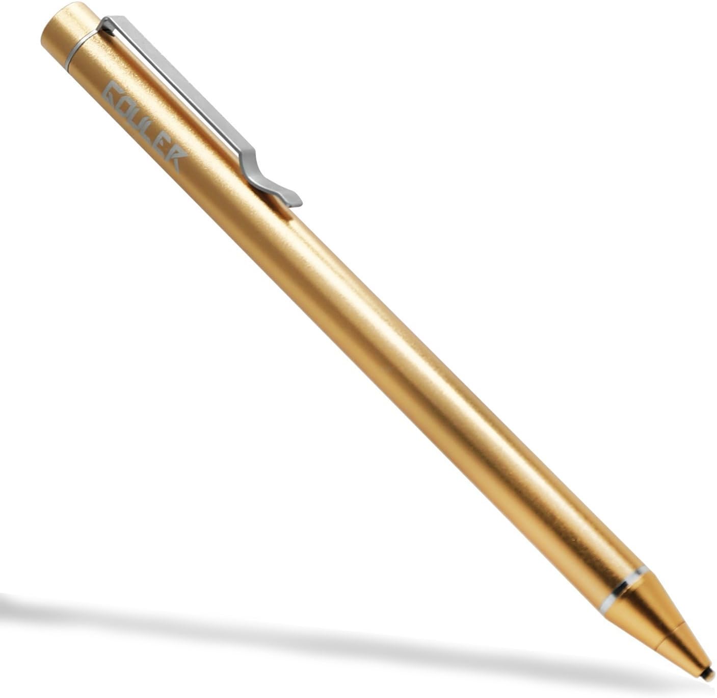 Gouler Active Stylus Digital Pen, High-Precision 1.6mm Capacitive Pen with Copper Tip for iPad 1/2/3/mini/pro, iPhone X/8/8 Plus, Samsung Tablets and Other Capacitive Touch Screen Devices (Golden)