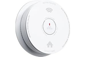 SITERWELL Smoke Detector Carbon Monoxide Detector Combo 10 Year Battery, Meets UL217-9th Standards, Reduced Nuisance Alarms, Smoke and Carbon Monoxide Detector with Bilingual Voice Alerts, 1 Pack