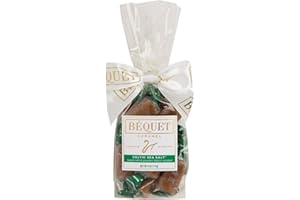 Béquet Caramel - Celtic Sea Salt Caramel - Gourmet Caramel Candy - Salted Caramel Candy Individually Wrapped - Made in Montana - Kosher (Star D) and Gluten Free - 4oz Gift Bag