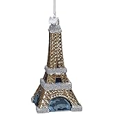Kurt Adler 5-Inch Noble Gems Glass Eiffel Tower Ornament,Christmas