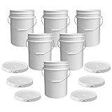 ePackageSupply White 5-Gallon Bucket with Lid