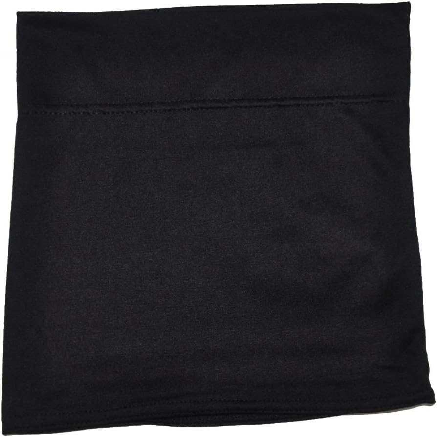 Women's Under Scarf Hijab Tube Cap with Brim (Black)