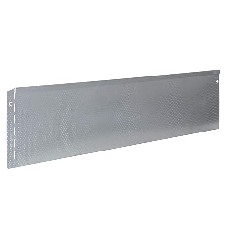 bellissa Rasenkante aus Metall mit Noppen-Struktur - 99688 - Stahlblech feuerverzinkt, silberfarbig - 118 x 20 cm, Nutzlänge 