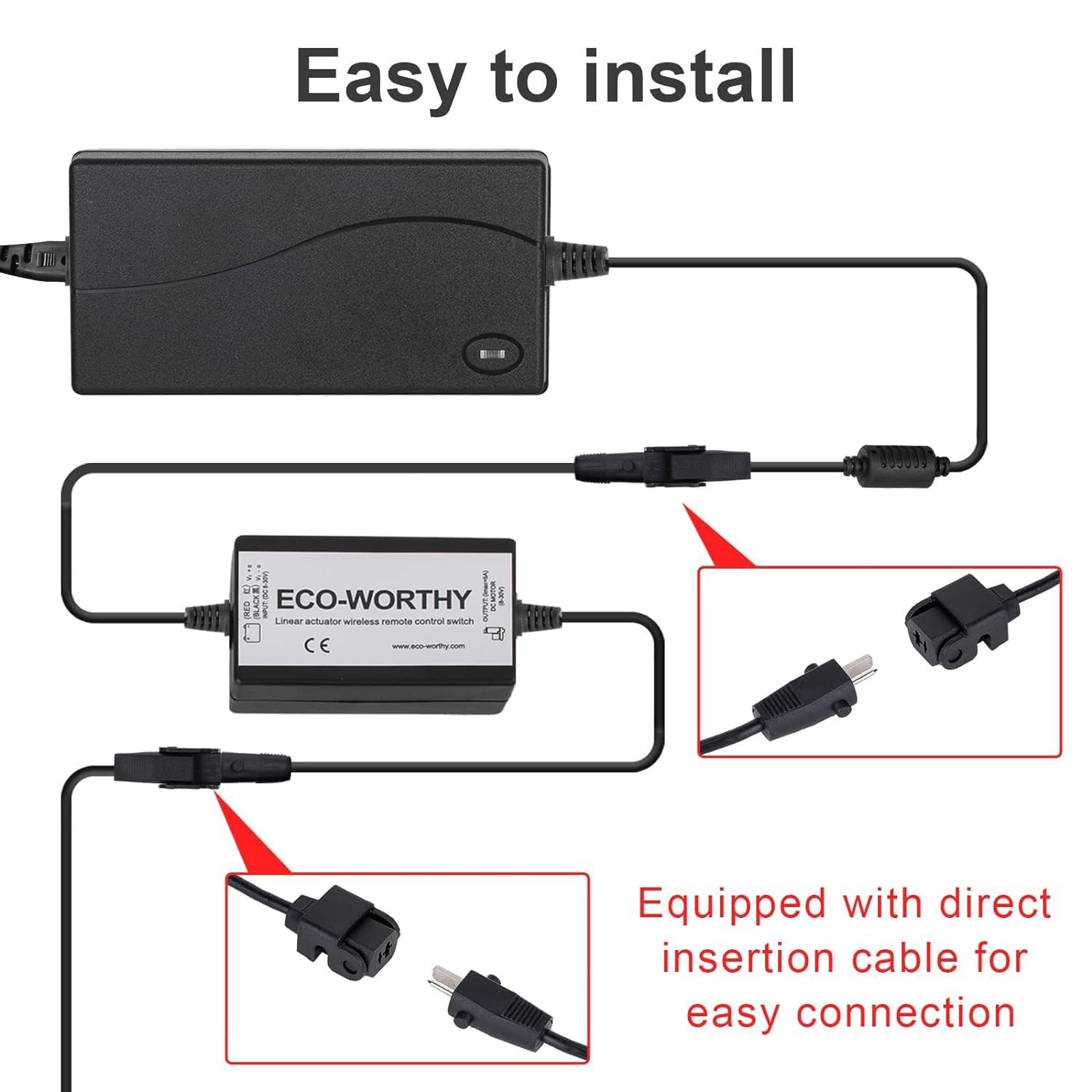 Motor Remote Rotation Adapter Mua DC HOUSE Forward and Reverse Linear Actuator Controller with 12V AC ...