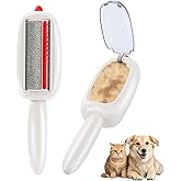 inaBuletwo Reusable Pet Hair Remover Lint Roller Brush, Washable Pet Cat Dog Hair Removal Roller Tool for Clothes (White)