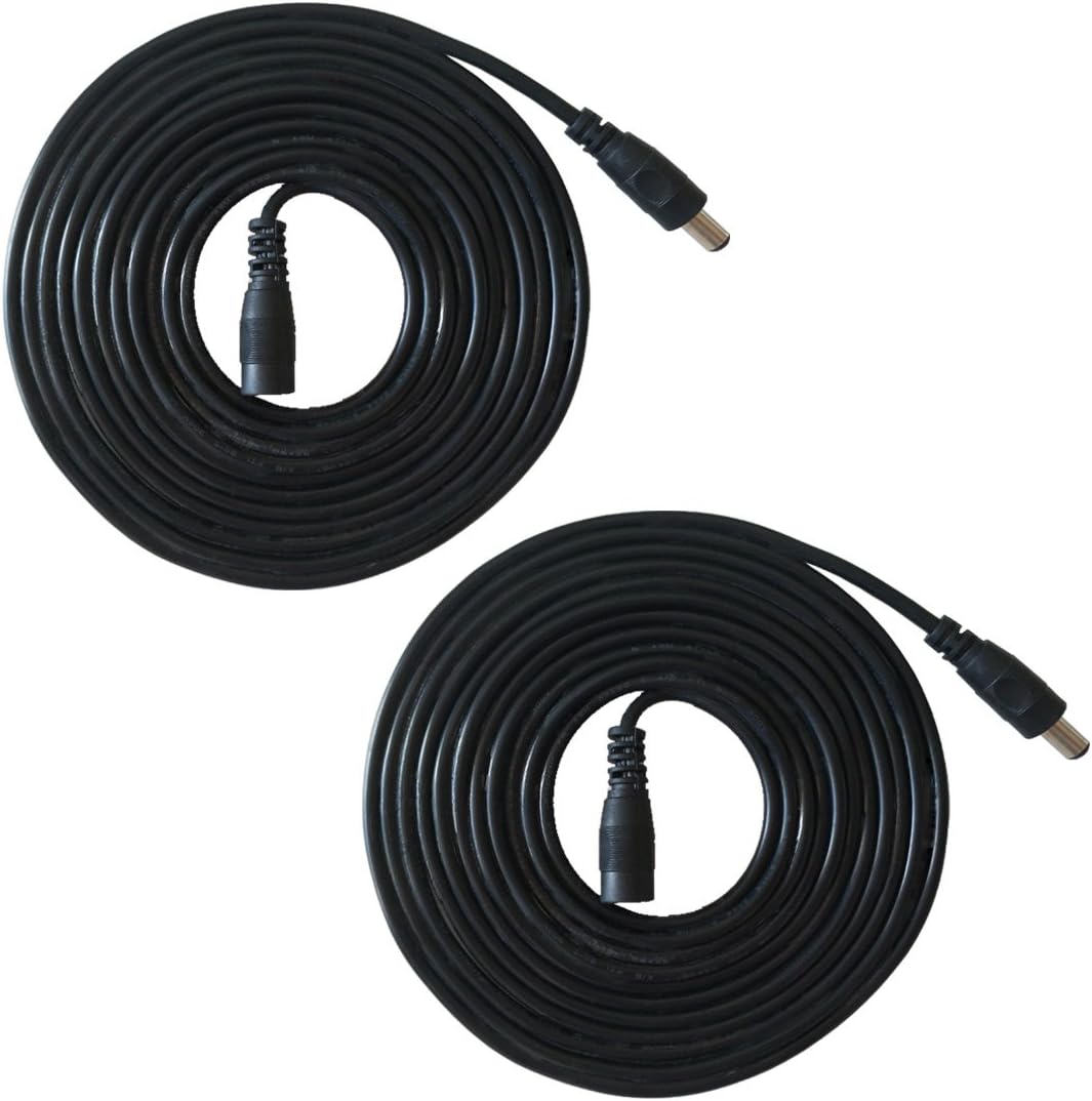 Liwinting 2pcs 2m/6.56ft DC Extension Cable 2.1mm / 5.5mm Male to Female Connector - Image 5
