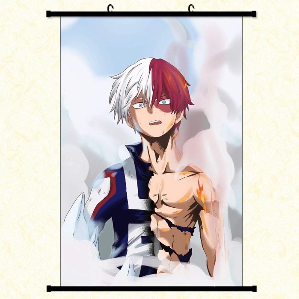 zhongjiany Anime My Hero Boku no Hero Academia Painting Hanging Wall Poster Scroll Cosplay(Small)