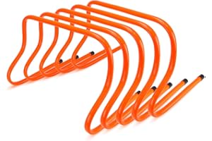 Crown Sporting Goods SFIT-1203 12" Speed Agility Training Hurdles, Pack of 5