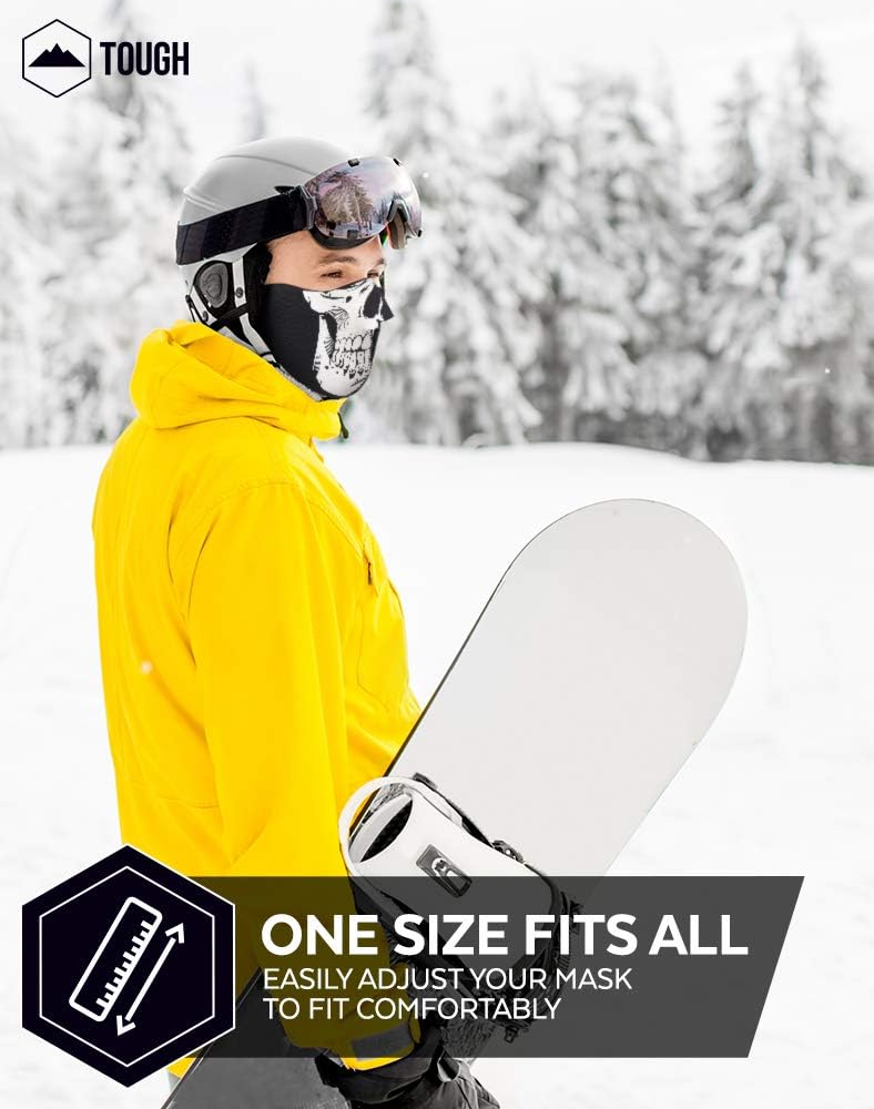 Half Face Balaclava Ski Mask for Cold Weather - Men's Winter Mouth Cover for Motorcycle Riding, Skiing, Snowboarding, Running: Automotive
