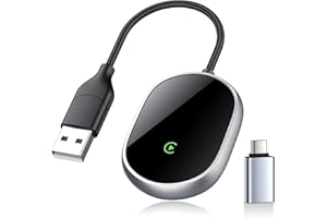 AJBLG Wireless CarPlay Adapter for Apple iPhone, 2025 Upgraded Converts Wired to Wireless Car Play Adapter, Auto Connect, Mini Size, Compatible with Cars from 2016 & iOS 10+