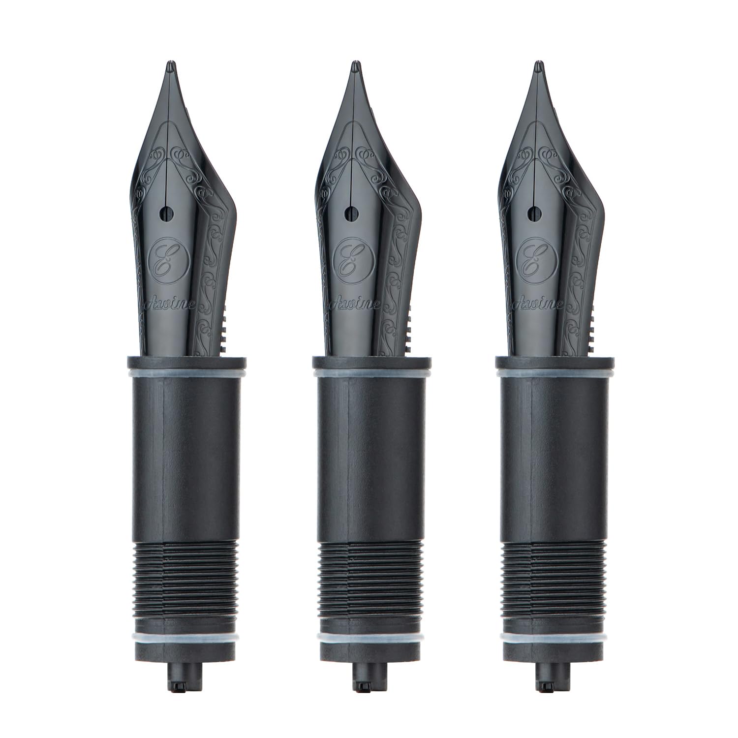 Asvine 3 PCS Fountain Pen Black Nib, 6 Extra Fine Nib V169, P20, P30 and V126 — image 1