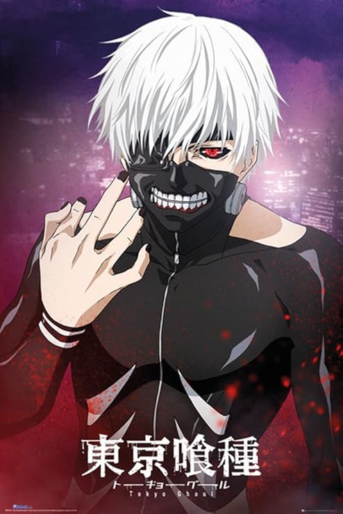 empireposter Tokyo Ghoul-Kaneki-Manga Anime Poster Plakat Druck-Größe 61x91,5 cm, Papier, bunt, 91.5 x 61 x 0.14 cm