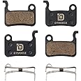 Dymoece 2 Pairs Bicycle Disc Brake Pads Compatible with Shimano Deore XT XTR LX SLX Hone Alfine Saint Disc Brake(Resin,Semi-Metallic,Sintered Metal)