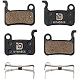 Dymoece 2 Pairs Bicycle Disc Brake Pads Compatible with Shimano Deore XT XTR LX SLX Hone Alfine Saint Disc Brake(Resin,Semi-M