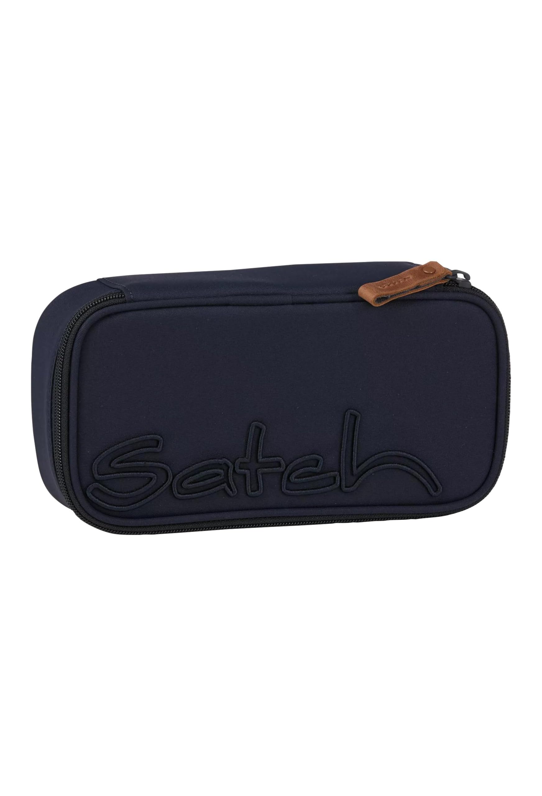 Satch Extra Large Pencil case with Zip Closure stiftehalter Geodreieck Sichtfenster für Stundenplan, Nordic Blue 2024 Ss - Blue, One Size, Modern