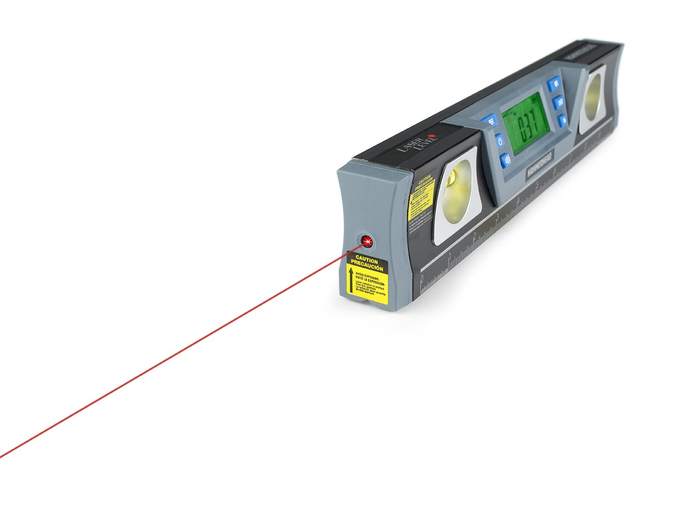 10" Digital Level with Laser and Durable Aluminum Base
