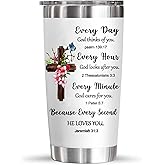 YXOTJHS Christian Gifts for Women, Inspiration Religious Gifts, Bible Verse Encouragement Gifts, Thank You & Birthday Gifts for Women, Mom, Friend, Sister - 20 Oz Stainless Steel Tumbler