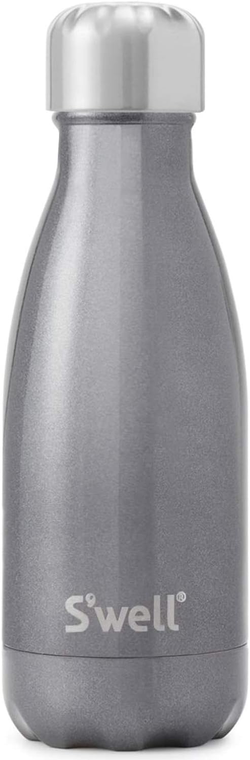S'well Stainless Steel 9 Fl Oz-Smokey Eye-Triple-Layered Vacuum-Insulated Containers Keeps Drinks Cold for 27 Hours and Hot for 12-with No Condensation-BPA Free Water Bottle, 9oz