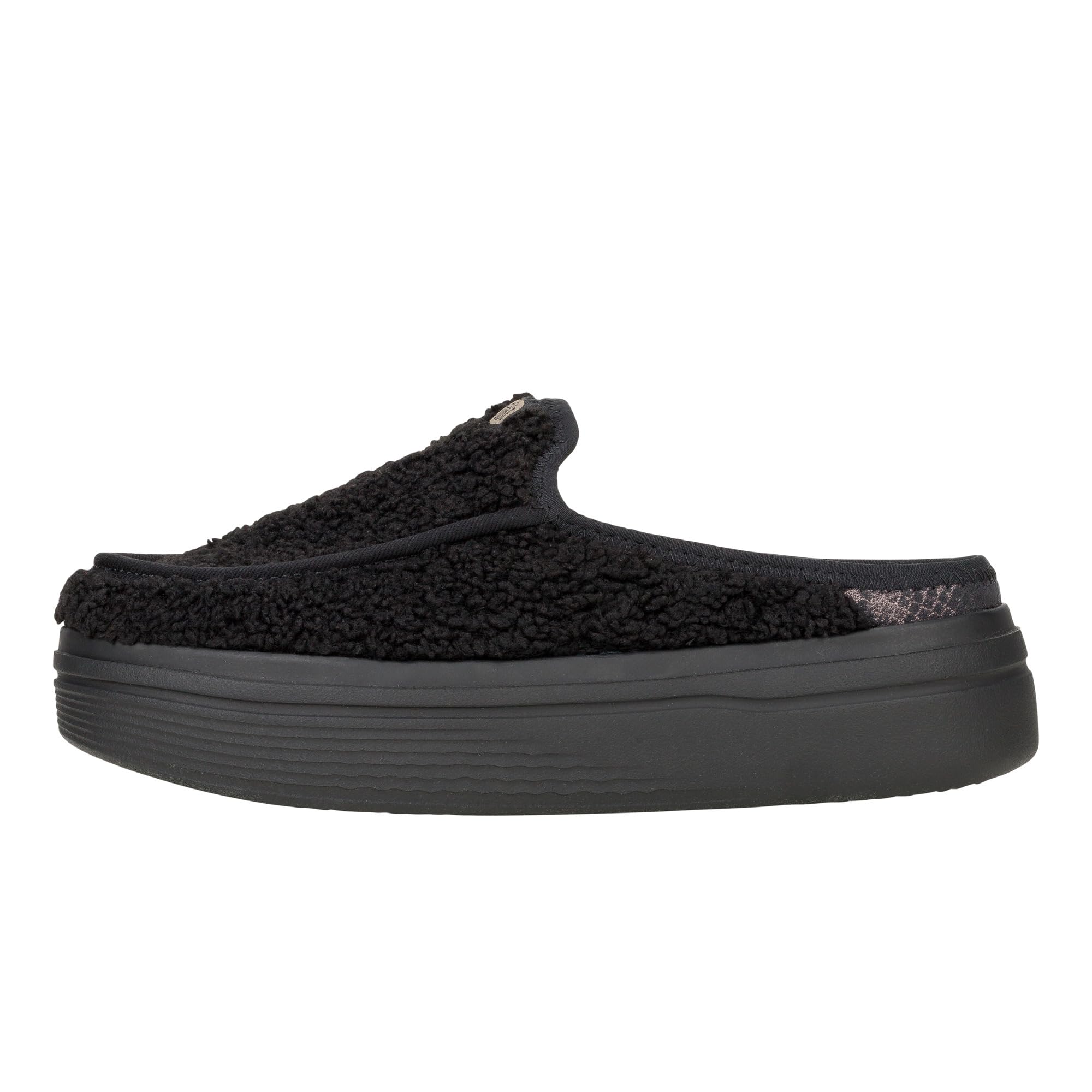 HEYDUDE Austin Lift Cozy Black Size 7, Women’s Shoes, Slip-on Loafers, Comfortable & Light-Weight Image