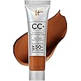 IT Cosmetics Your Skin But Better CC+ Cream Travel Size - Color Correcting Cream, Full-Coverage Foundation, Hydrating Serum & SPF 50+ Sunscreen - Natural Finish - 0.4 fl oz