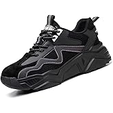 Ruivina Steel Toe Shoes for Women Men Wide fit Indestructible Work Sneakers Safety Shoes Lightweight Slip Resistant Puncture Proof Composite Toe Shoe