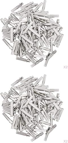 Amazon Abbraccia 400個の単一のプロングアリゲーターヘアクリップサロン美容院用ヘアクリップ バレッタ クリップ 通販