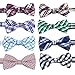 PET SHOW 15pcs/Pack Plaid Dog Bow Ties for Small Dogs Adjustable Bowties for Boys Puppy Medium Dogs Cats Wedding Party Neckties Grooming Accessories
