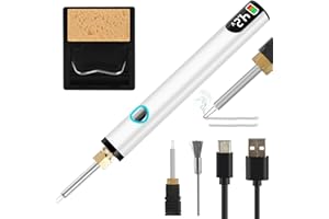 HAWERSI Rechargeable Thread Burner kit for Jewelry Making,Digital Thread Zapper Tool with 2 Replacement Tip,Burning Pen 3 Ajustable Temperature 330~450℃ for Beading,Leather Craft,Sewing,Weaving and Stringing