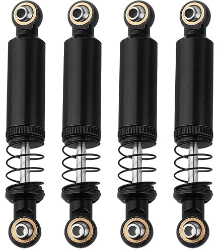 Pistro 105mm Oil Filled Rear Shock Absorbers For 1/10 Scale RC Truggy/Truck/Crawler - Metal Upgrade Parts, Dark Blue (Pair)