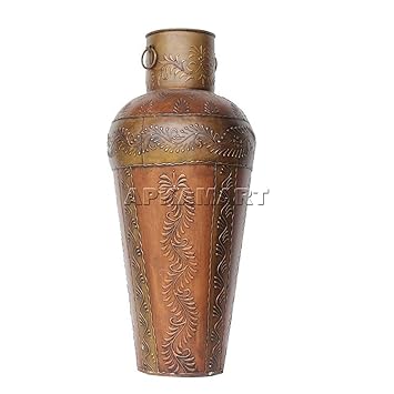 Buy Apkamart Handcrafted Colourful Metal Chinese Flower Pot Vase