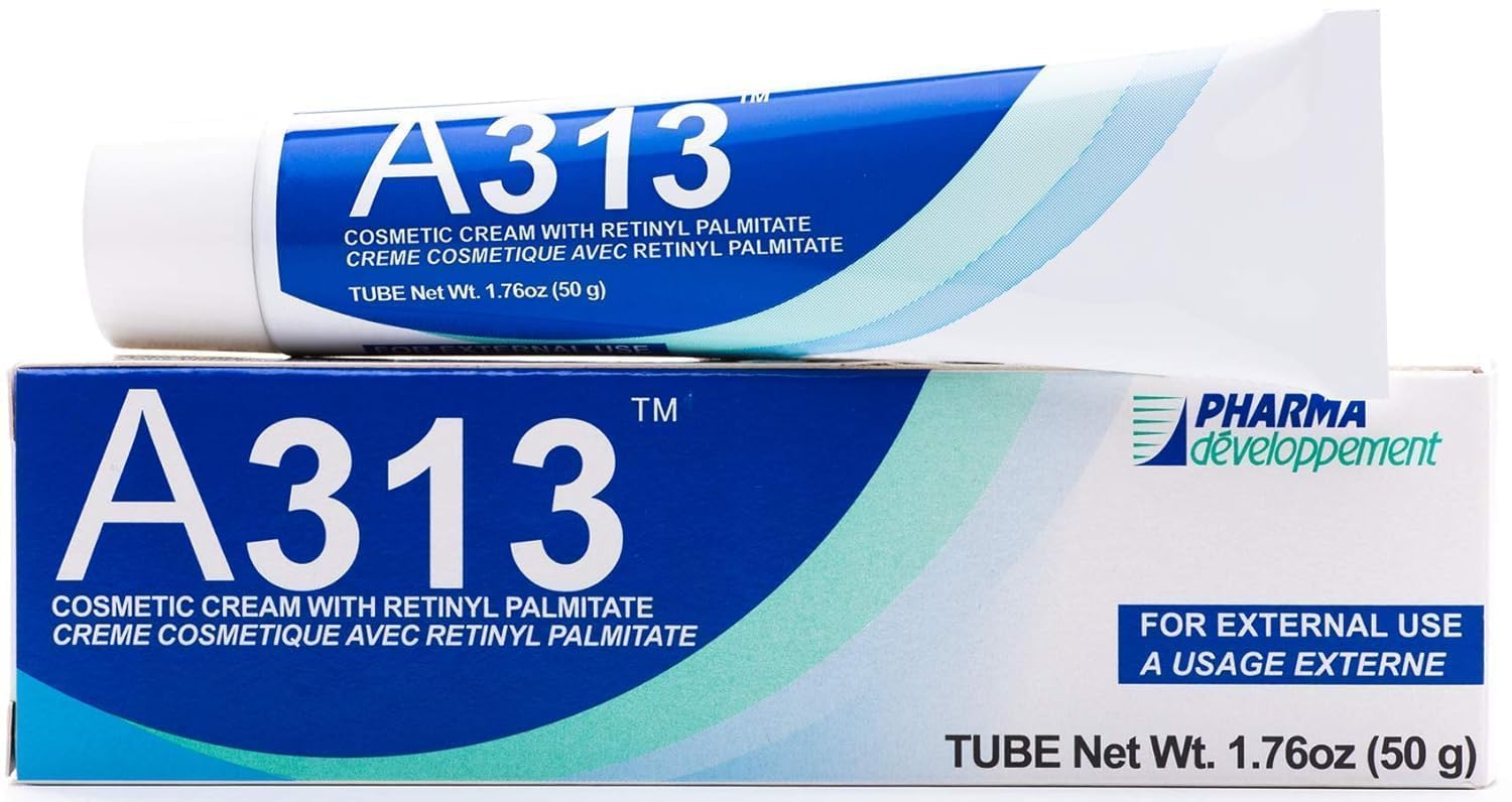 A313 Vitamin A (Retinoids) Lightweight Face Cream for Anti-Aging, Reduce Wrinkles, Prevents Acne Breakouts, and Hyperpigmentation - Skincare for Smooth, Radiant Skin - 50g Cream