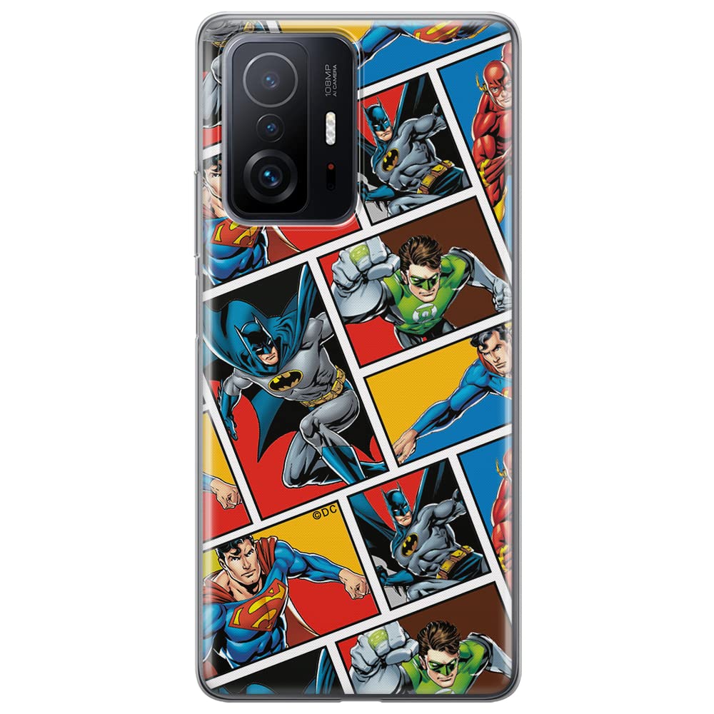 ERT GROUP mobile phone case for Xiaomi 11T 5G / 11T PRO 5G original and officially Licensed DC pattern Justice League 001 optimally adapted to the shape of the mobile phone, case made of TPU