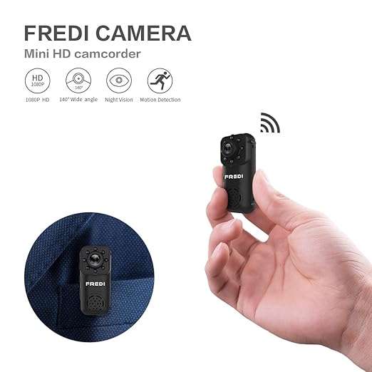 title=FREDI HD 1080P Videocamera Spia Microtelecamera nascosta per interni ed esterni
