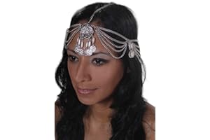 MISS BELLY DANCE Belly Dance Chain Head Piece with Coins | Reema