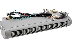 MIMODA 12V AC Universal Evaporator, 5 Shutters Double Shaft Evaporator Air Conditioner Add On Unit Universal Evaporator Underdash Unit for Aars, Agricultural Vehicles, Engineering Vehicles, etc.