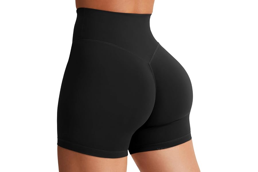 YEOREO SoftHue Women's Biker Shorts Workout Hidden Scrunch Gym Shorts | High Waist, Tummy Control, Buttery Soft, No Front Seam, Running Shorts, 3.6" /4.5" / 6"