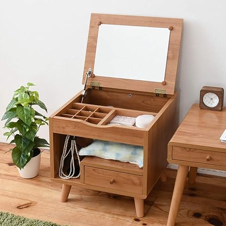 Amazon 可愛い ミニ ドレッサー 幅45 ロータイプ おしゃれ 北欧 木製 ナチュラル ザ モール 介護用ベッドテーブル