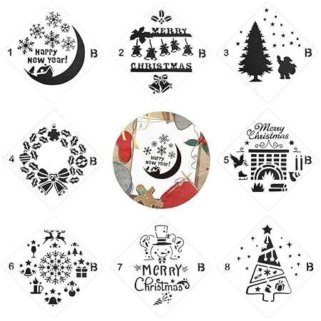 Tslbw Stencil Per Pitturastencil Per Disegno Di Natale8