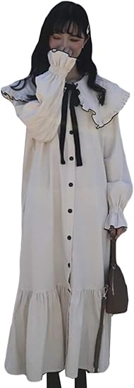 Alppvレディース ワンピース スカート 原宿風 ワンピース 春 夏 秋 ワンピース ゆったり Bf風 レディース かわいい ロング丈 ワンピースアンズの色f ワンピース チュニック 通販 Amazon