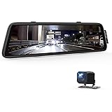 AUTO-VOX V5 Anti-Glare Mirror Dash Cam for Driving Safety, 9.35'' Full Laminated Ultrathin Touch Screen Rear View Mirror Came