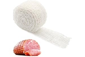 Towfed 5m Meat Netting Roll, Size 18 Ham Sock Elastic Netting, Elastic Smoked Meat Poultry Ham Netting Meat Butcher Twine Net